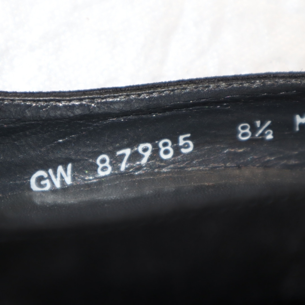 Stuart Weitzman Black and Gray Peep Toe Bow Accents Black - Picture 10 of 10